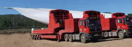 Transporter for the wind blade moutaining equipment